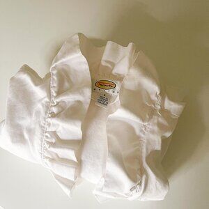 Talbots White Cotton Blouse